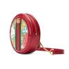 Gucci Ophidia GG Floral Print Round Mini Backpack Red Leather Red Green Web Gold Hardware Daily Use 598661-92YBC-8722