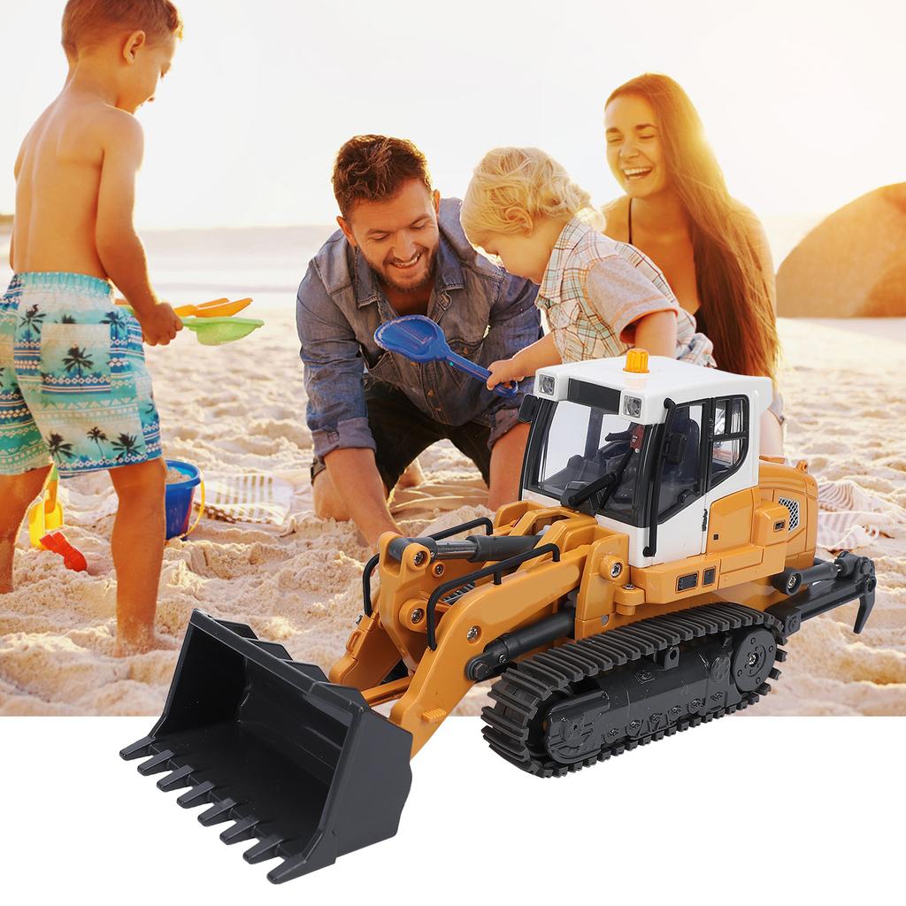 1 50 Scale RC Loader with LED Light Sound Effects, Remote Control Construction Vehicle Model, Scale Model Loader with