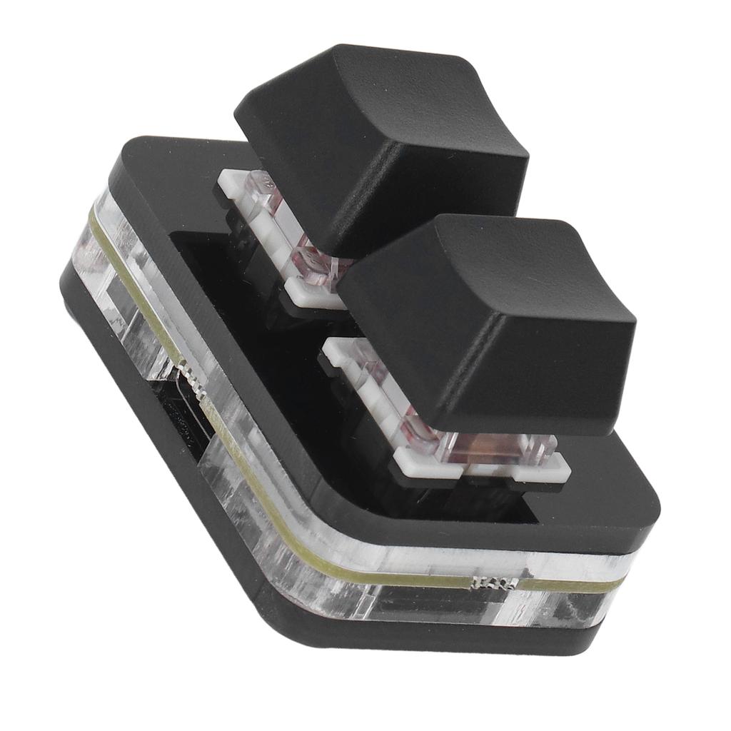 2 Tasten Rot   Tastatur   USB Mechanisches Tastaturpad für Rhythmusspiele Copy Paste Funktion