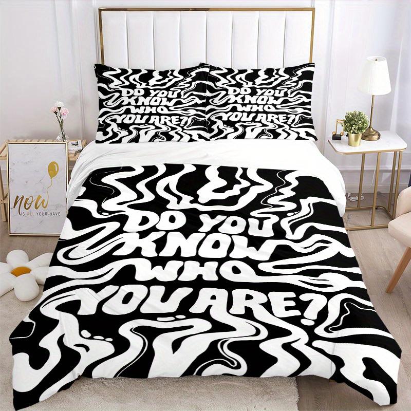 3pcs Colorful Cats Bedding Set, Ideal for Home Use, Suitable for Bedroom Decor (1*Duvet Cover + 1/2*Pillowcases, No Core) yy250821232