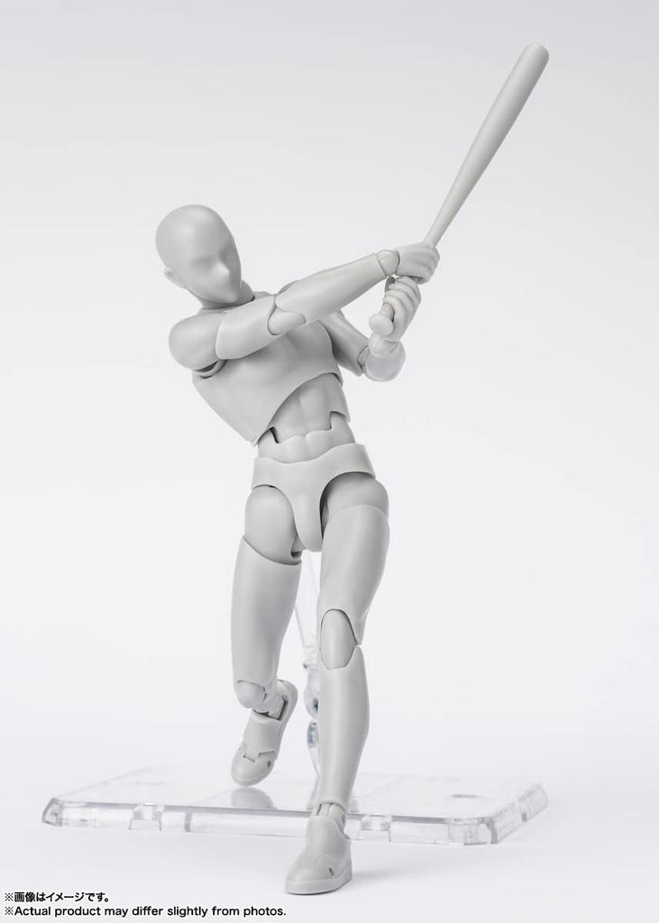 TAMASHII NATIONS Edition DX SET Color Approximately 150mm PVC ABS Painted Movable Figure BAS64933 S.H.Figuarts Body-kun -Sports- (Gray Ver.) &