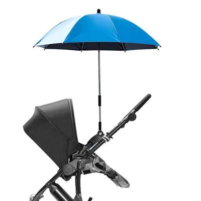 Avec pince réglable Protection UV Pare-soleil Étanche Rotation à 360 degrés Portable Poussette pour enfants Parasol résistant au soleil