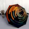 1pc Spiral Pattern Automatic Open 8-Rib Windproof Umbrella, Travel & Commuting, Suitable for All Seasons