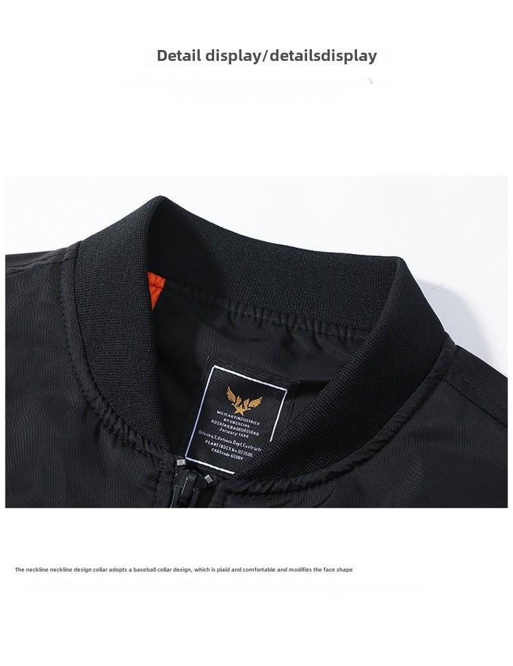 Vyriška vienspalvė striukė MA1 Flight Bomber – paminkštinta/plona, ​​pavasario/rudens laisvalaikio japoniško stiliaus.