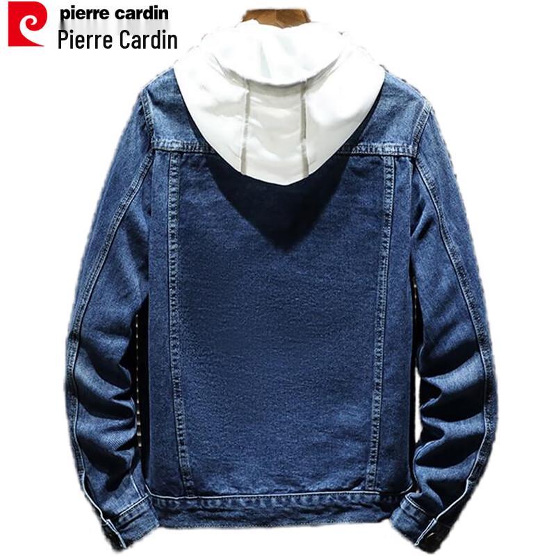 Pierre Cardin Men's Loose Fit Blue Denim Jacket