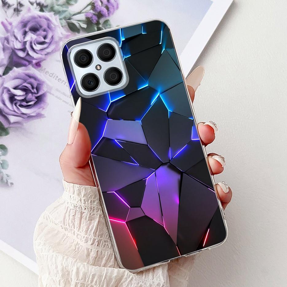 For Honor X8 4G Case Honor X8a X8b X8C Luxury Painted Cover Soft Silicone Case For Honor X8b X8a HonorX8C HonorX8 4G Fundas Bags