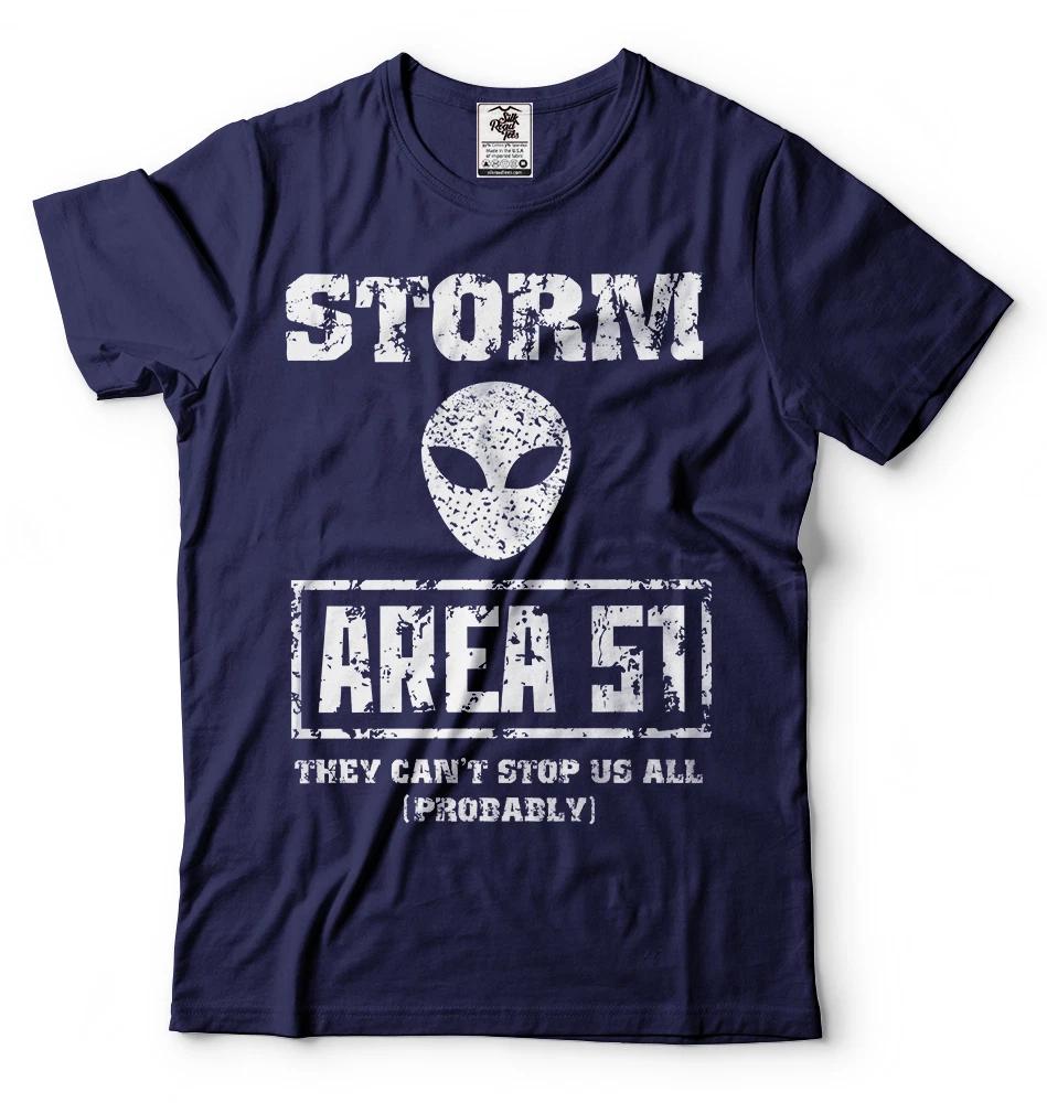 Storm Area 51 Alien T-T-shirt They Cant Stop Us All Funny Area 51 Event Alien Tee S