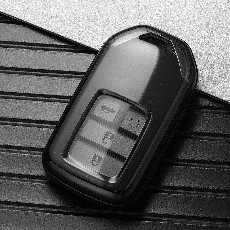 

Новый мягкий чехол для дистанционного ключа из ТПУ от автомобиля, брелок для Honda Vezel City Civic Jazz BRV BR-V HRV Protector, автомобильные аксессуары