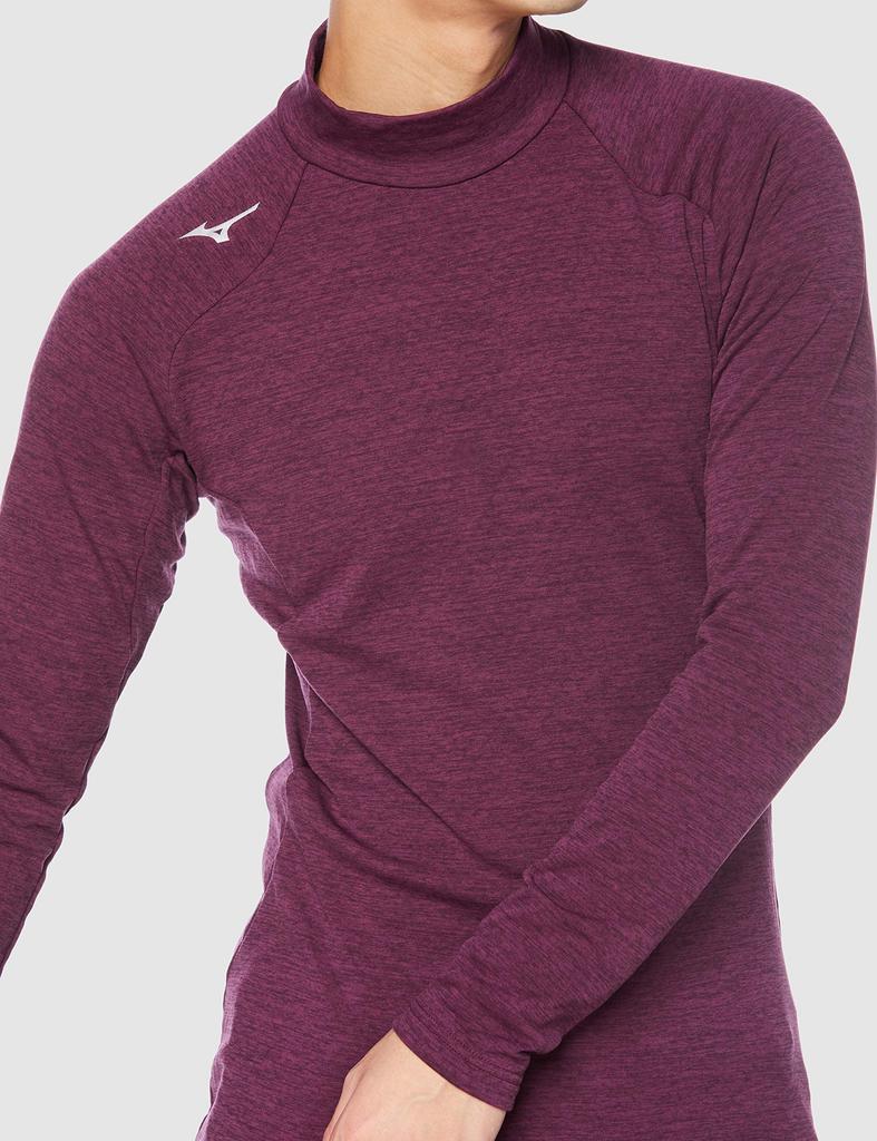 Mizuno Stretch Fleece Training Prune Size 2XL Men's Shirt, 32MA0542, Mok,