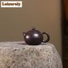 150ml Elegant Yixing Purple Clay Teapots Artists Handmade Xishi Pot Raw Ore Black Gold Mud Kettle Zisha Tea Set Drinkware Craft