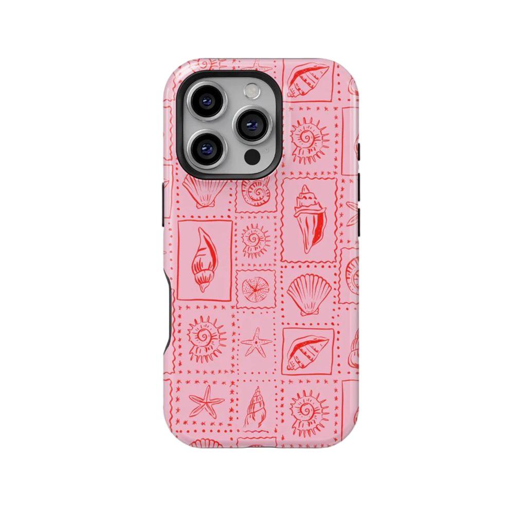 

Luxury Clmj Surfer Girl Seashells Phone Case for iPhone 17 16 15 14 13 12 11 X XS XR Air Pro Max Plus Double-layer Back Cover iPhone 16