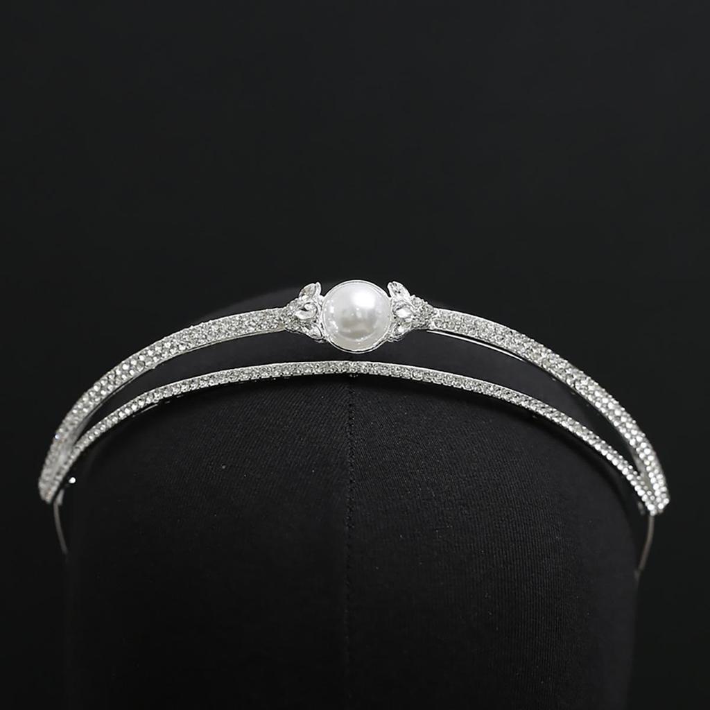 High-End Rhinestone Bridal Crown for Wedding, Birthday, Gala