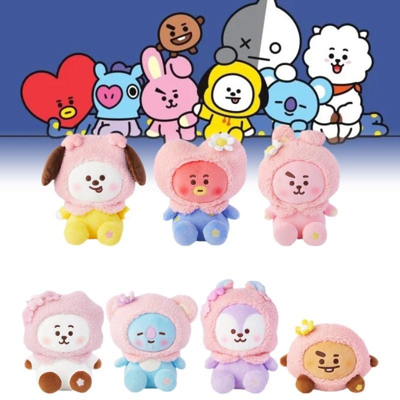 Adorable Korean Trendy Plush Doll Sakura Series Cute Cartoon Animal Figurine