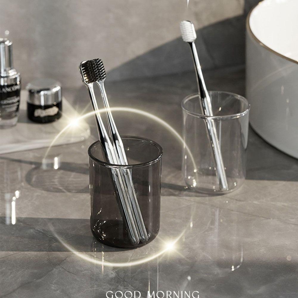 Efficient Drainage Toothbrush Storage Rack Wall-mounted Space Saving Toothbrush Holder Easy-install Minimalist Mouthwash Cup Set