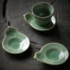 Ceramic Tea Set Vintage Handle-less Ceramic Teaware For Brew Loose Oolong/Puerh Tea
