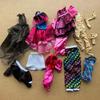 1/6 Schlanke Monsterpuppe DIY Ankleideset Buntes Tanzpuppen Outfit Mantel T-Shirt Hose Rock Kreatives Spielzeugpuppen Zubehör