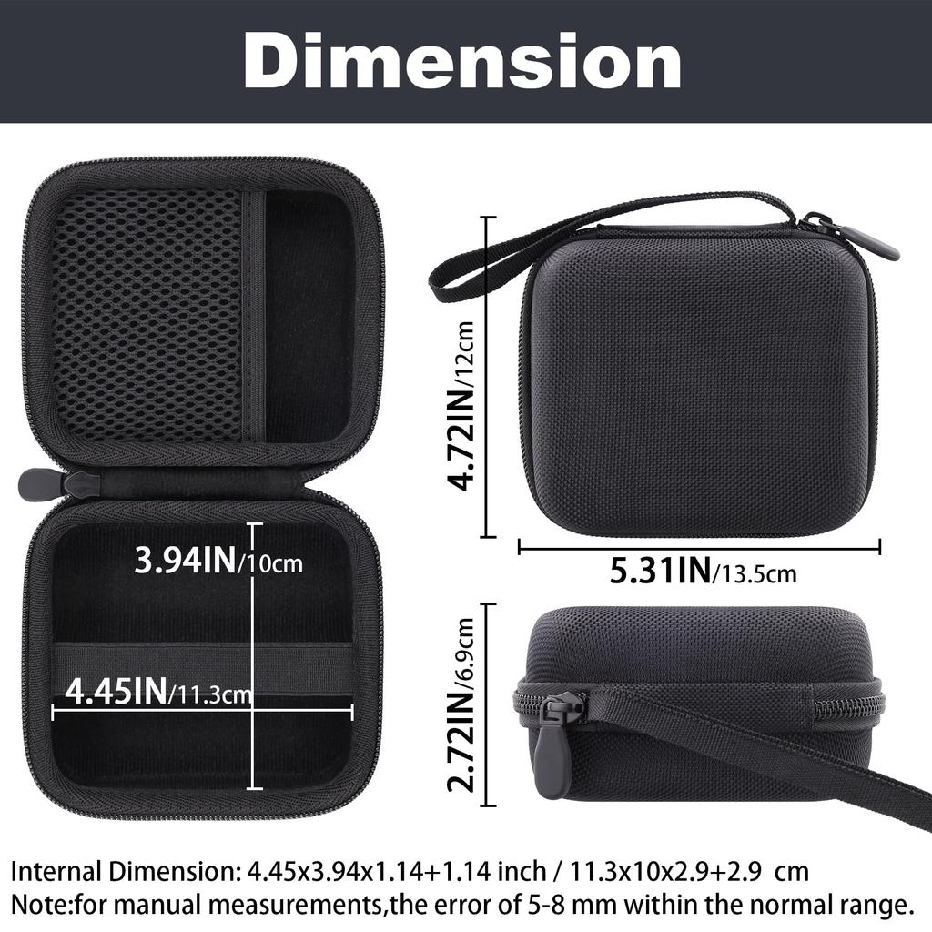 (Case Only) SONICAKE Pocket Master QME-10BK Multi-Effects Pedal Storage Case, Black - Khanka