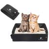 Cat Litter Box Easy To Clean Portable Foldable Cat Toliet Tray Convenient Pet Litter Box for Home Outdoor Travel