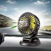 USB Double Head Car Fan - Instant Cooling for Various Vehicles - 12V/24V