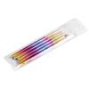 5pcs Nail Art Metal Handle Acrylic UV Gel Extension Builder Petal Flower Painting Drawing Brush Manicure Tools