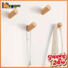 1-30PCS Heavy-Duty Wooden Wall Hook Rustic Hat and Towel Hook No Drilling Required for Bathroom Bedroom and Entryway
