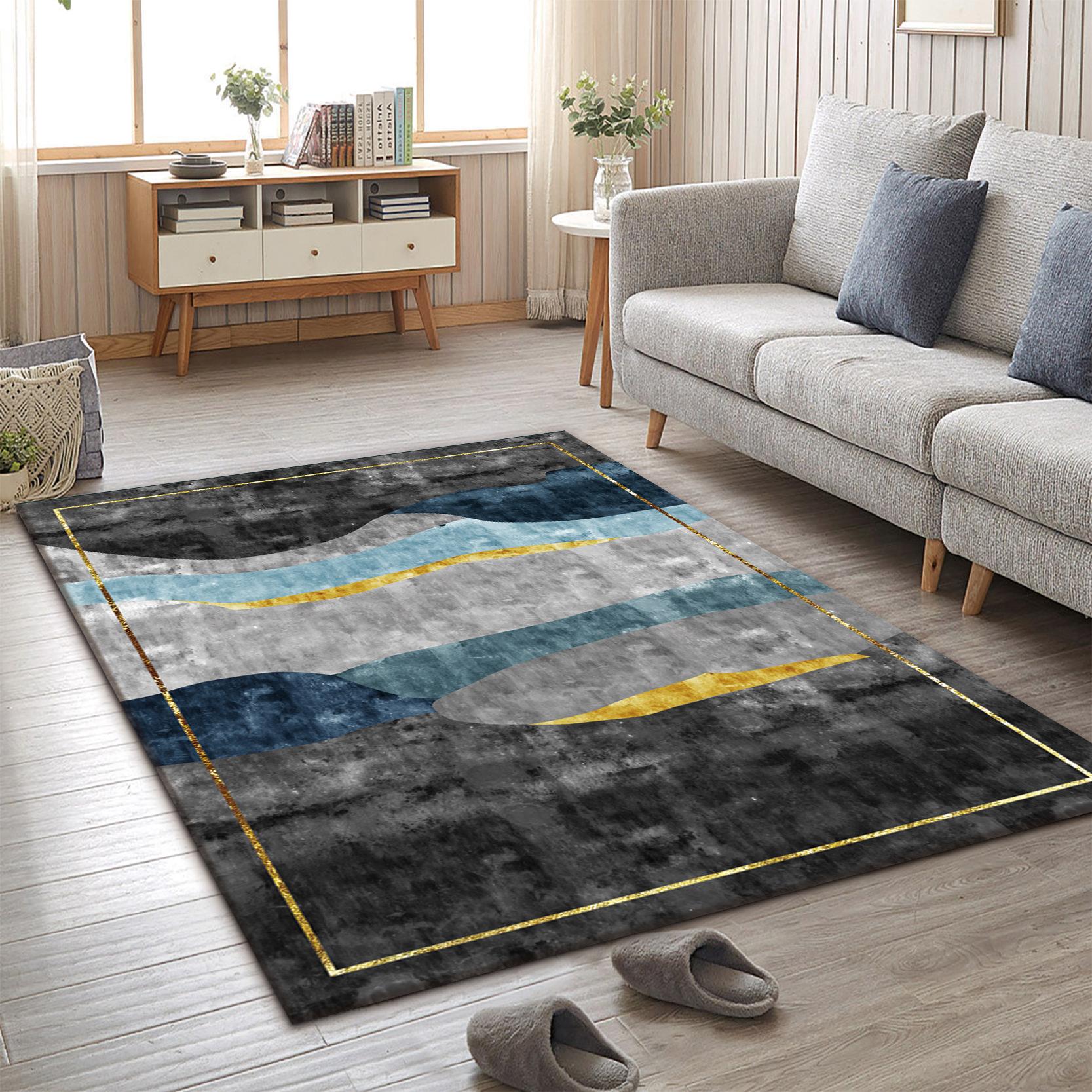 Nordic Гостиная Минималистичные линии Ковер Спальня Журнальный столик Шкаф Коврики на пол Коврики у двери 80*120cm