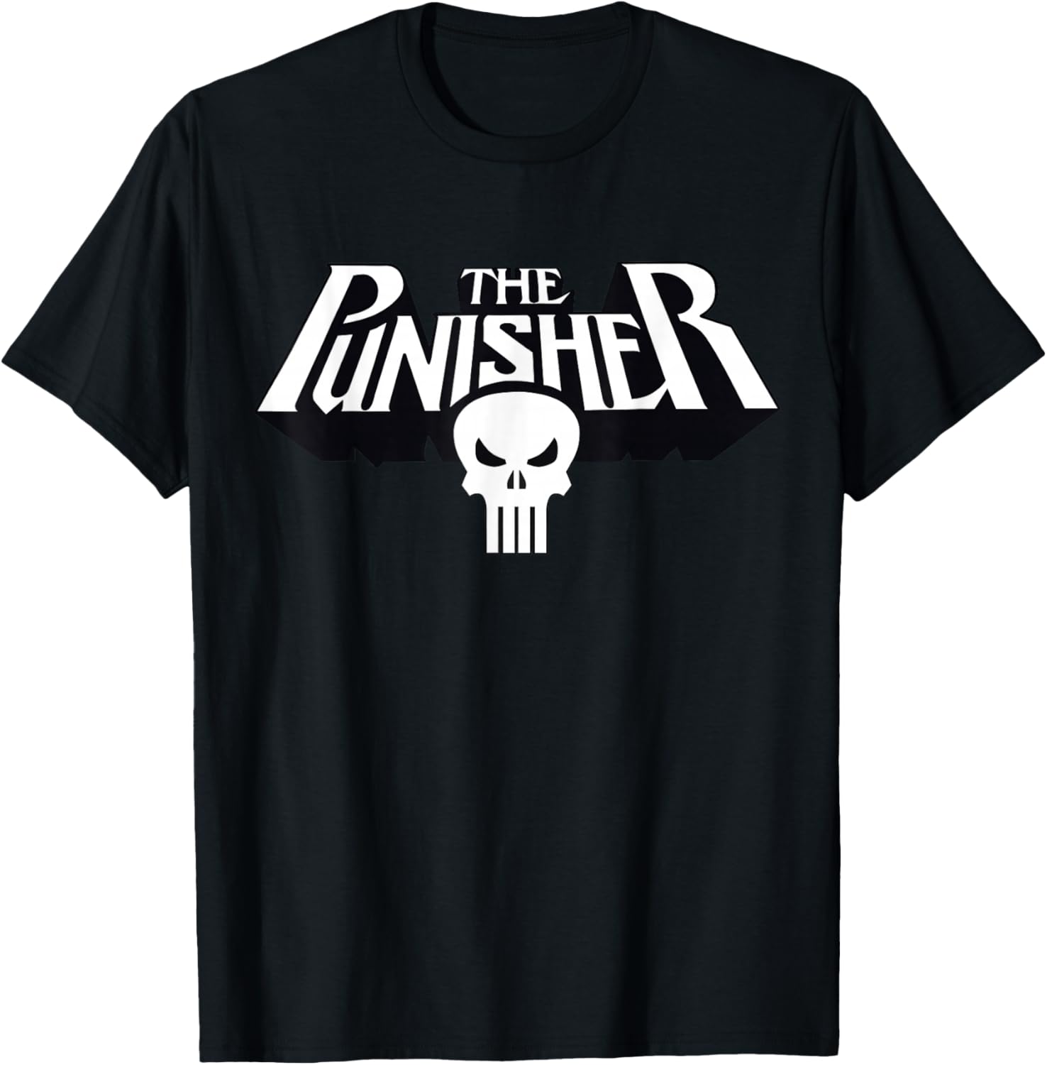Marvel The Punisher Retro Classic Logo Clean T-Shirt S