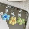 Mini Resin Floral Keyring Korean Style Bloom Pendant Fashion Flower Keychain  Backpack Decor
