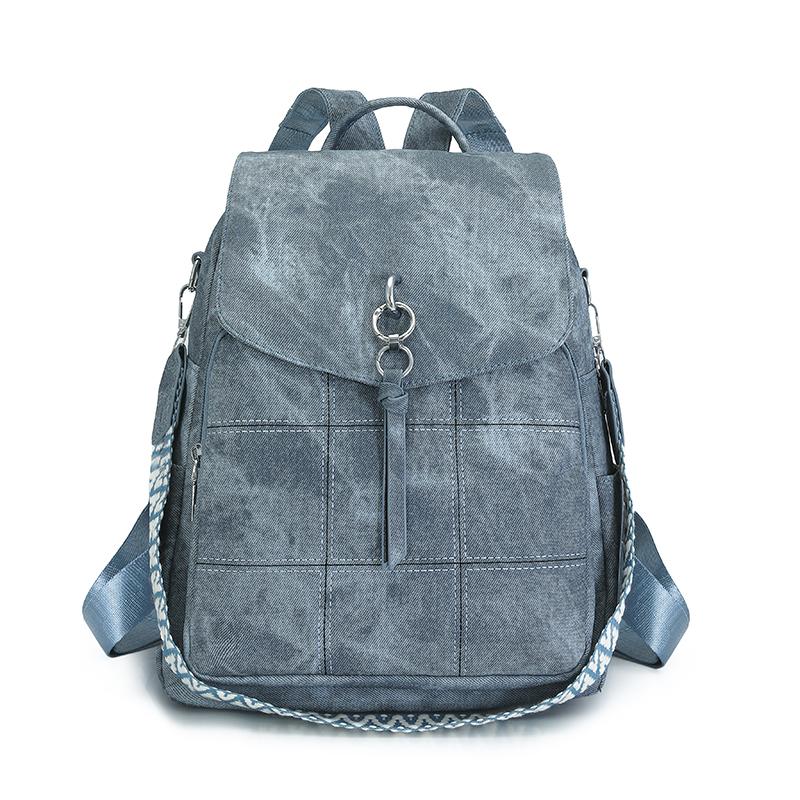 Women's Multifunctional Shoulder Bag PU Large Capacity Travel Backpack