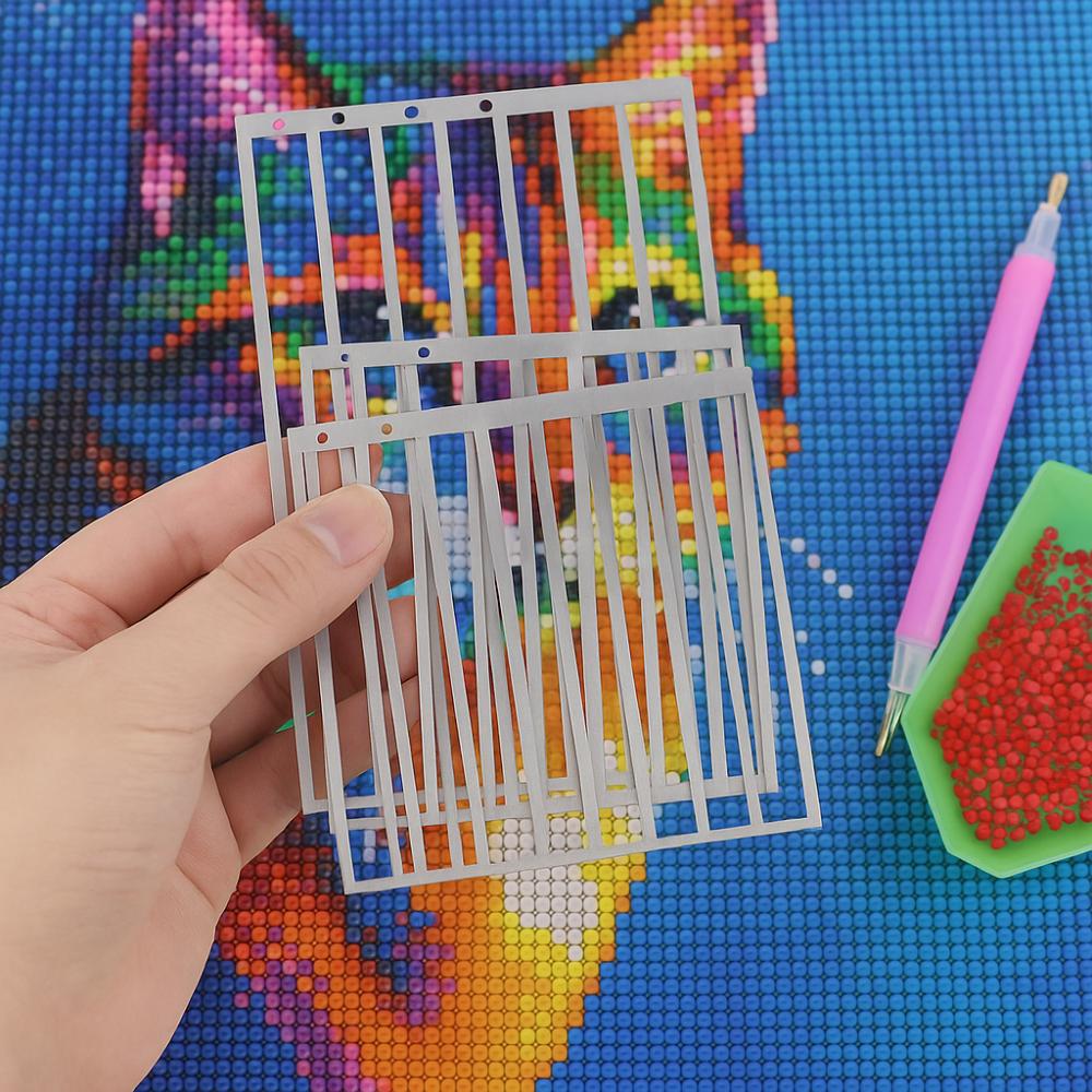 Non-Slip Ruler for Diamond Art Ruler Straight Drill Drawing Ruler Full Drill or Partial Kits