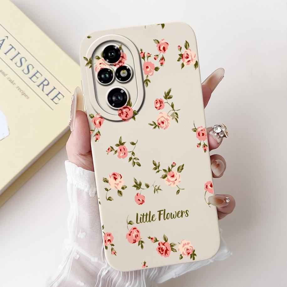 For Honor 200 Pro Case ELP-AN00 Phone Cover Popular Flower Avocado Soft Silicone Matte Fundas For Honor 200Pro Protective Bumper