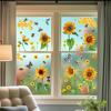 9 Sheets Reusable Spring Window Clings Sticker with Bright Color and Rich Pattern for Shopkeepers and Home Decoration