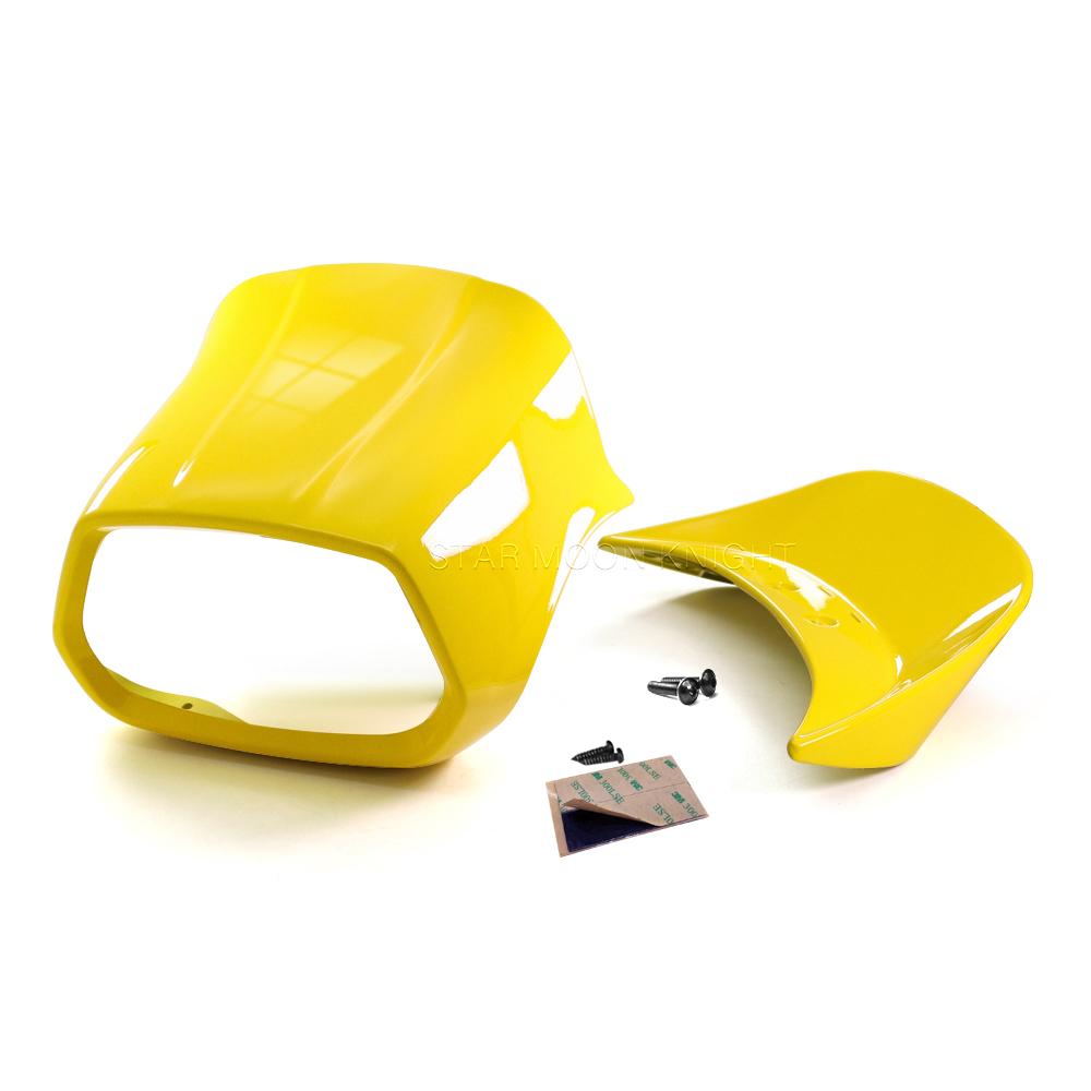 Front Lamp Ring Headlight Visor Cover For Vespa Sprint 50 125 150 Sprint 150 Scooter Head Fairing Rear Spoiler Tail Section Cowl