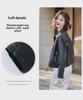 Women's Sheepskin Motorcycle Jacket: Genuine Leather, Stand-Up Collar, Short Style for Spring & Autumn.
