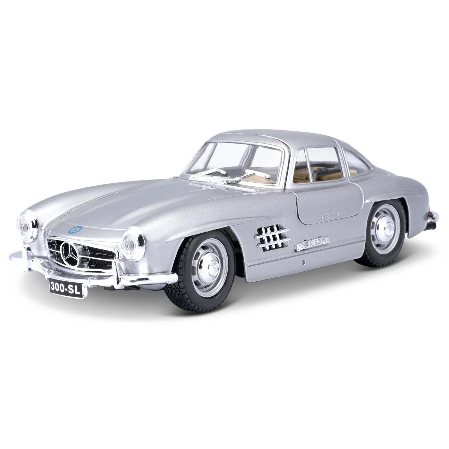 

Bburago 1/24 Scale Mercedes-Benz 300 SL 1954 Silver / Diecast Model Car, Finished Model, 18-22023 SL [Parallel Import]