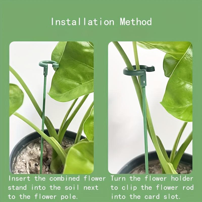 Pachet de 10 Tutori de Plante din Plastic și Fibră de Sticlă - Bastoane Verzi de Grădină pentru Orhidee, Plante de Interior la Ghiveci și Flori - Suporturi Durabile Rezistente la Îndoire