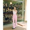 LAP Poly Single-Pleat Semi-Wide Pants Aq2Wp561