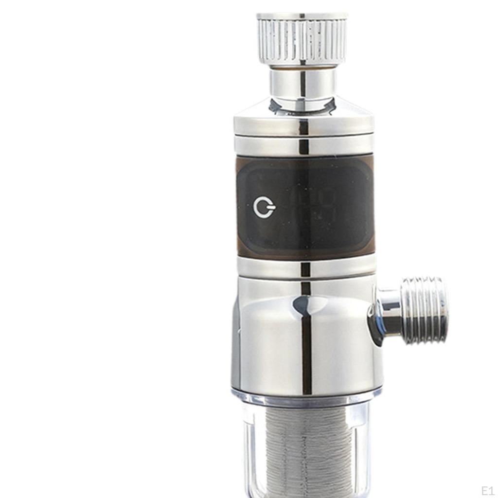 Shower Thermometer for Handheld Sprinkler Head Waterproof Instant Readings Bath Water Power