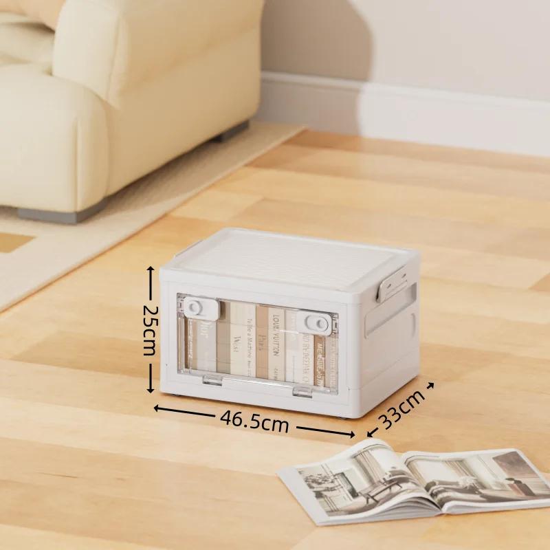 Storage Box Household Clothes Children's Toys Organizing Box Large Capacity Storage Box Folding Storage Box Plastic Locker