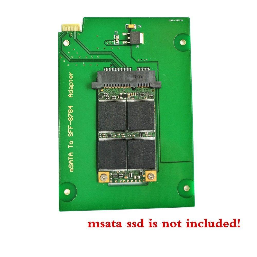 mSATA SSD To Blue UltraSlim Conversion Adapter (WD WD5000MPCK) SFF-8784