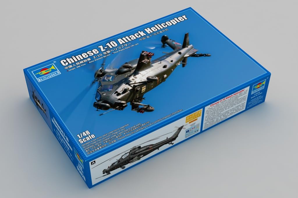 Trumpeter China Liberation Army Attack Helicopter Plastic Model 05820 1/48 People's Z-10