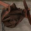 PU Leather Dice Bag Dice Rolling Tray Vintage Waist Bag Coin Purse for RPG-Dice DND-Dice Bag Drawstring Slingshots Pouch