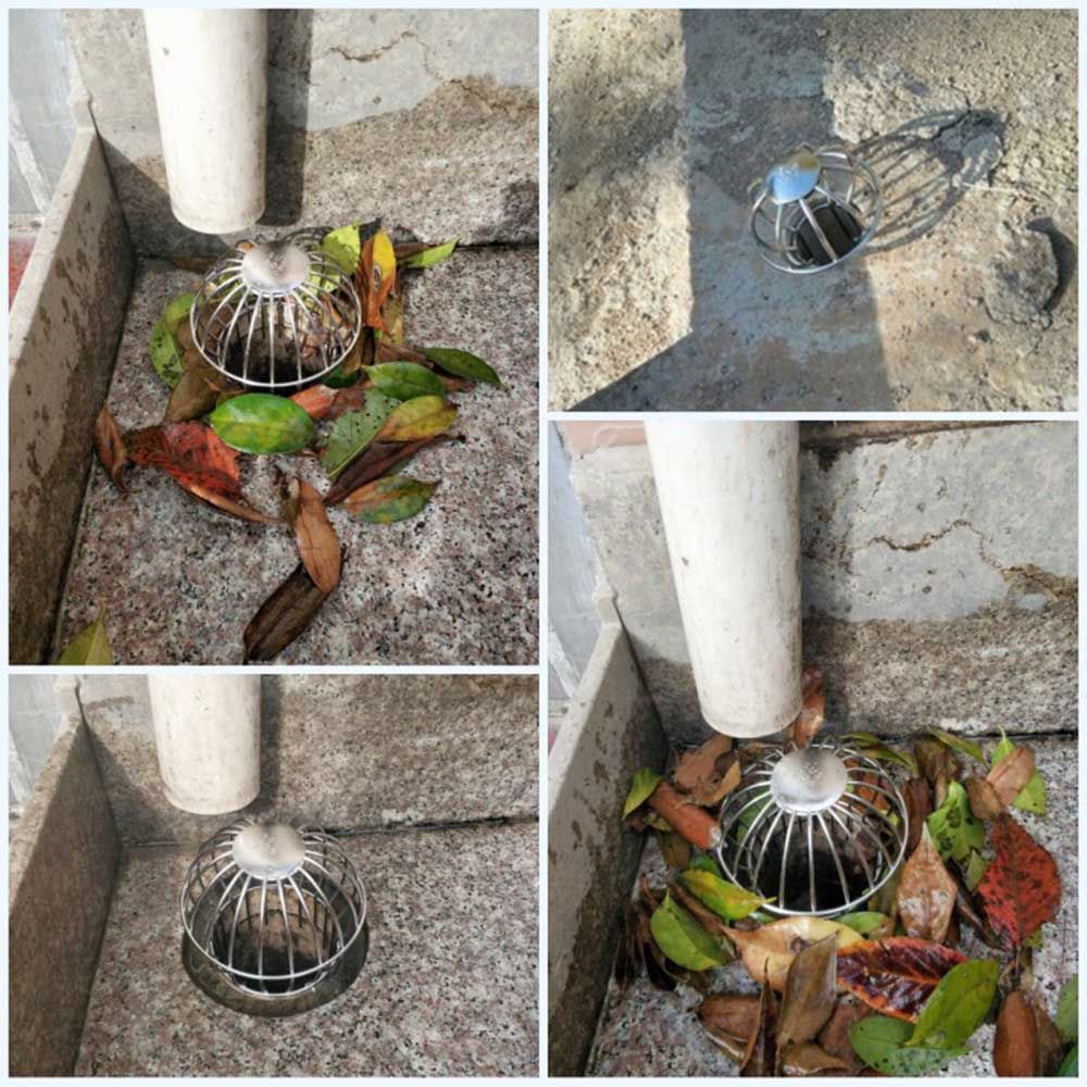 Down Pipe Gutter Balloon Guard Filter Strainer Gutter Protection Downspout Filter Filter to Prevent Leaf 304 Stainless Steel