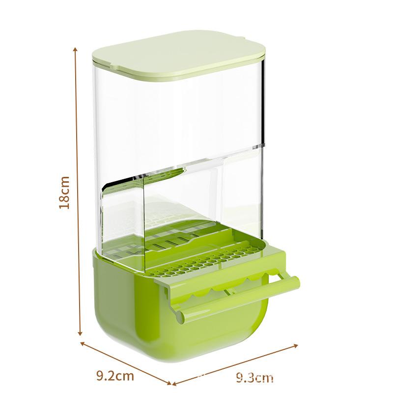 Cage Parrots Feeders Screw On Plastic Feeding Set Automatic Bird Feeders Indoor Bird Feeding Tools Food Container Dispenser