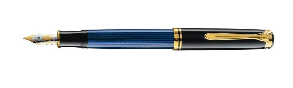 Pelikan Fountain Pen B Broad Souveran Blue Stripe M800
