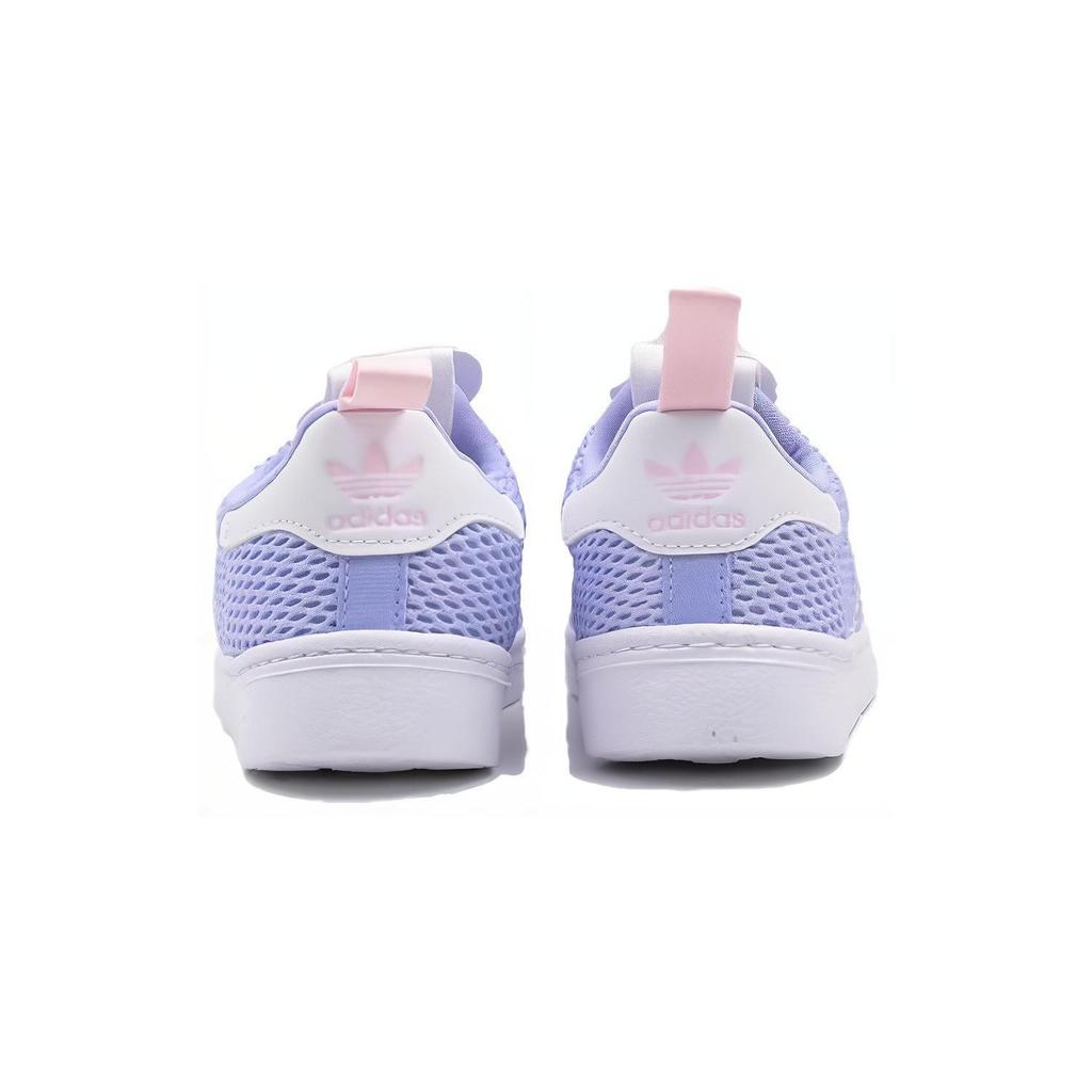 Adidas Originals Superstar 360 Fabric Soft Sole Comfortable Durable Low Top Kids Skate Shoes Kids Sneaker Blue White IE0680