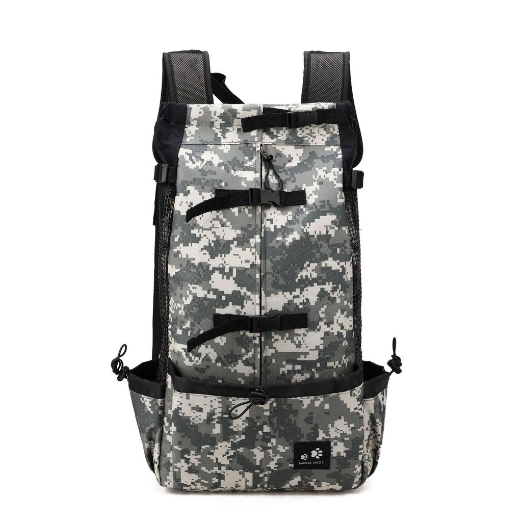 Pet Travel Backpack: Ventilated & Breathable Double Shoulder Bag for Dogs - Perfect for Biking & Shopping