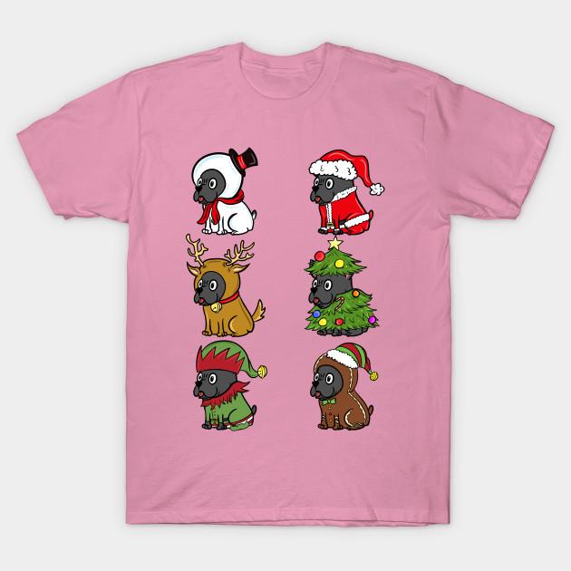 T Shirt Women Funny French Bulldog Cute Xmas Costumes Christmas Harajuku Print Kawaii Tshirt Summer Short Sleeve Female T-Shirt Top Tee