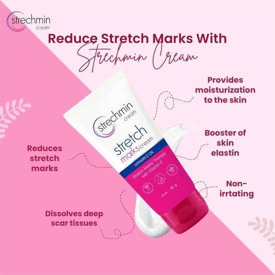 Leeford Stretch Marks Cream for Reducing Stretch Marks & Scars During Pregnancy or Weight Loss - Women Pack of 1