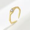 Minimalist Irregular Shaped Ring For Women Unique Asymmetric Band Fashionable Simple Jewelry Gift